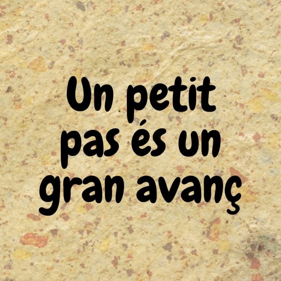 Un petit pas es un gran avanç