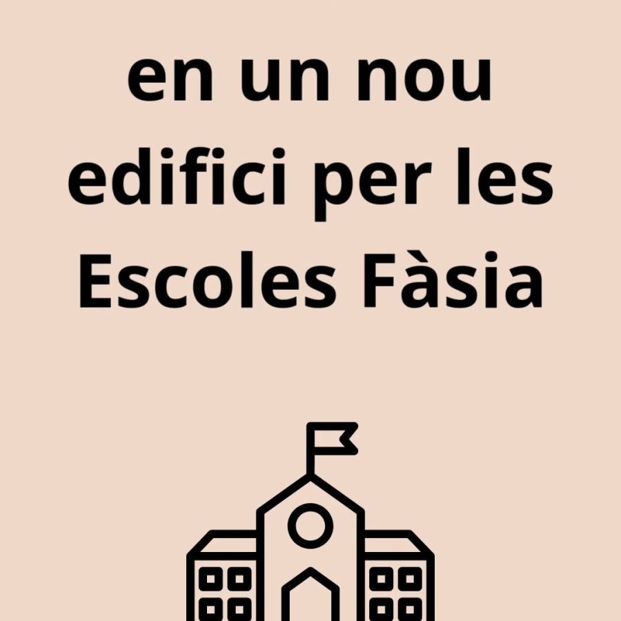 En un nou edifici per les escoles Fàsia